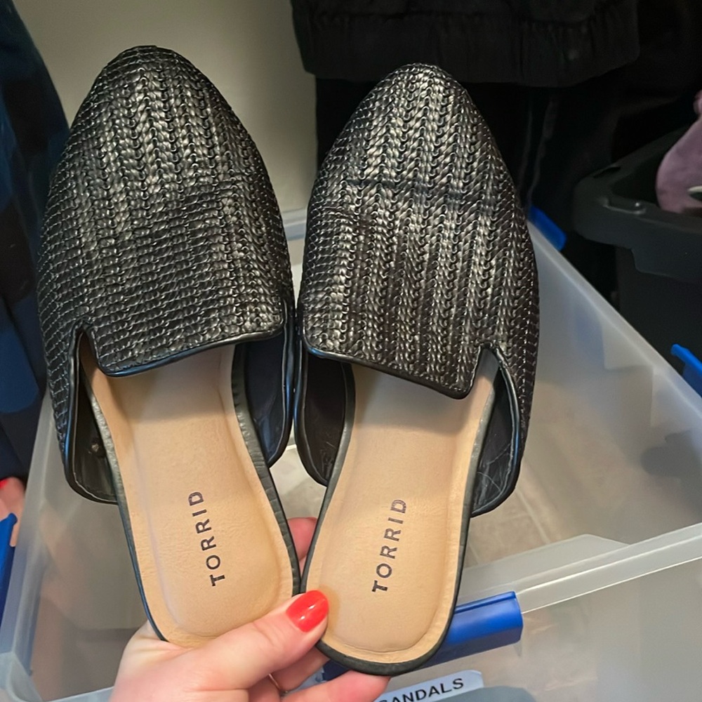 Torrid black mules
